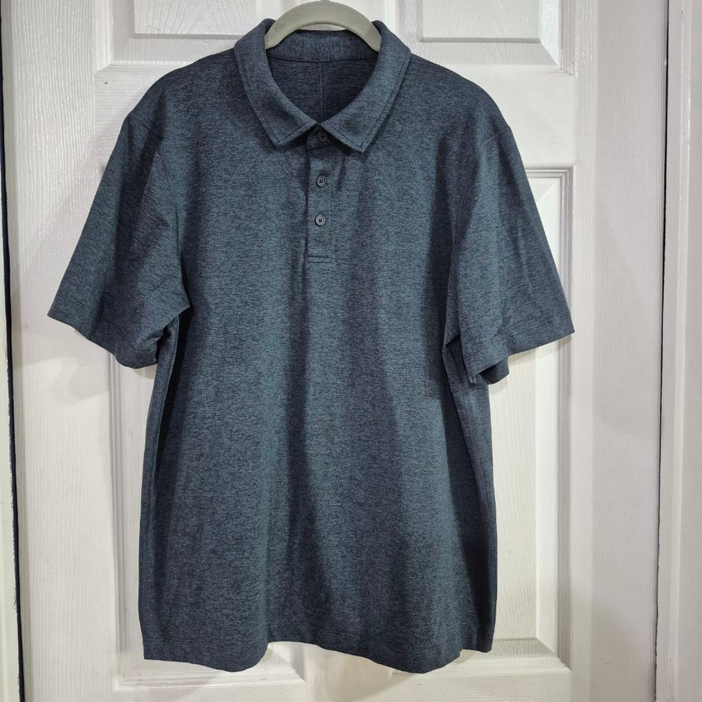 Men's Lululemon Gray Polo Shirt med